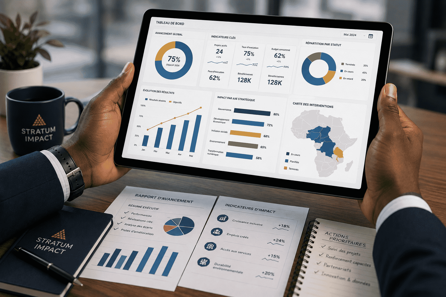 Suivi des indicateurs et mesure de l'impact
